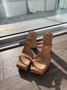 Jeffrey Campbell Nude Block Heels